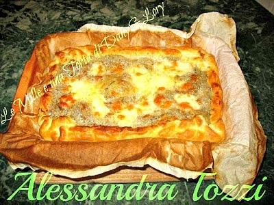 Torta rustica con carciofi e gorgonzola