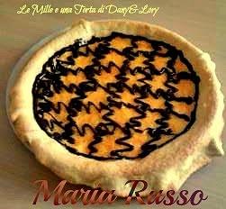 Crostata con crema di arance e cioccolato alla griglia