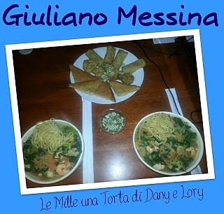 Noodles gamberi e verdure