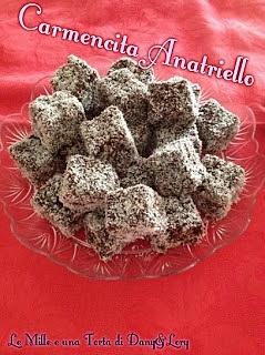 Lamington con cioccolato al latte e varianti con bimby