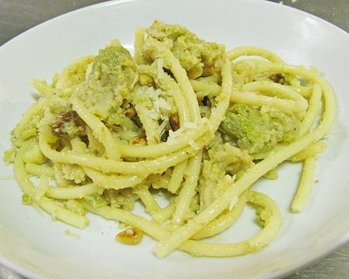 Pasta con broccoli verdi arriminati