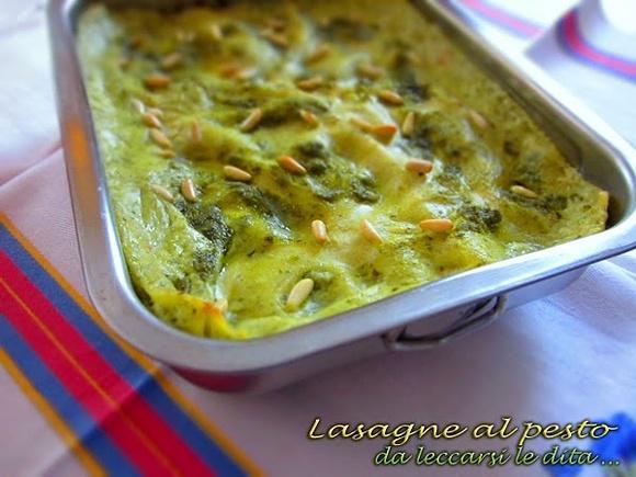 Lasagne al Pesto con mozzarella e besciamella