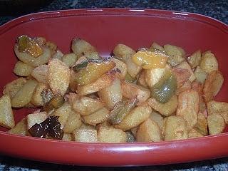 Patate calabresi fritte con peperoni