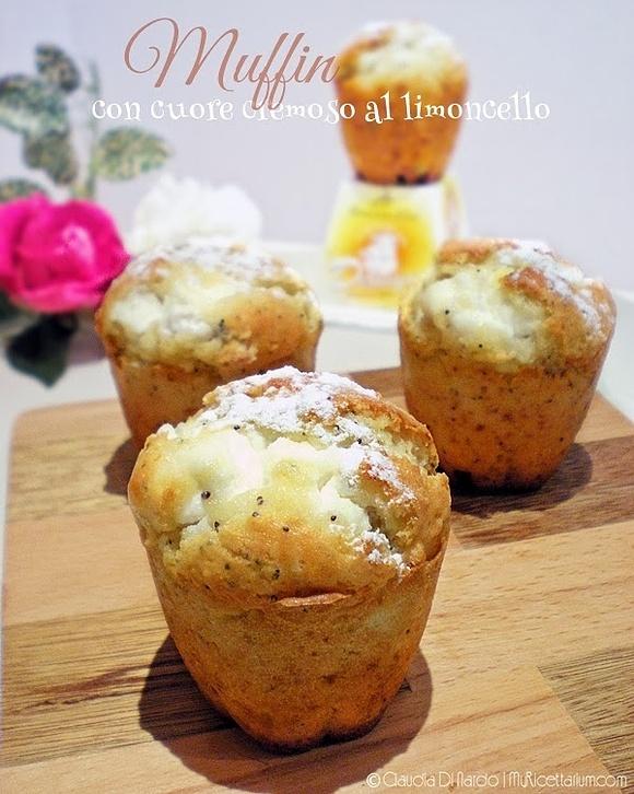 Muffin con crema di formaggio e limoncello