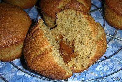 Muffins al caffè e cuore di mou