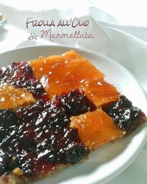 Crostata di frolla all'olio e marmellata
