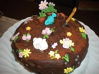 Torta primavera con ganache alla nocciola e cioccolato