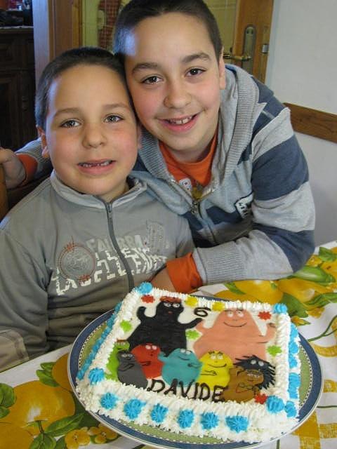 Torta barbapapa per festeggiare i 6 anni di davide