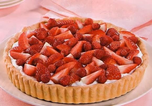 Crostata alle Fragole e Panna