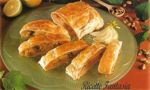 Strudel di pere e pistacchi