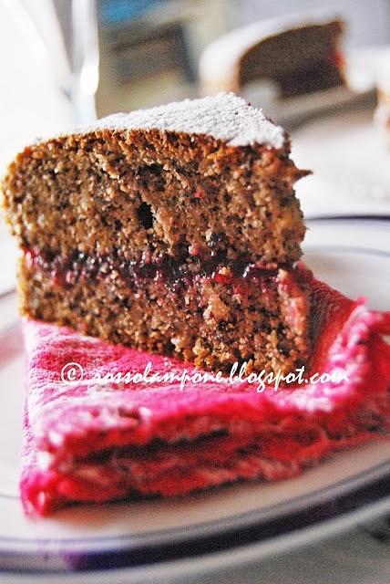 Torta di grano saraceno ai mirtilli rossi