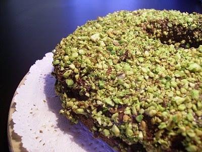 Torta alla nutella e pistacchio di bronte o del pakistan
