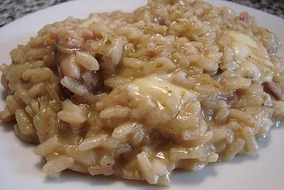 Risotto carciofi e calamari
