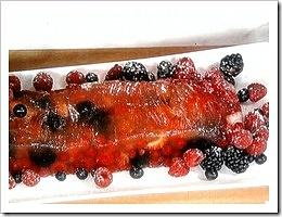 Aspic di frutta con frutti di bosco e arancia