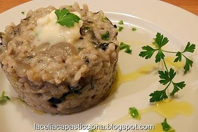 Risotto con biete e gorgonzola