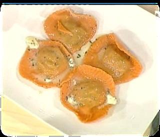 Ravioli con spinaci e rosmarino