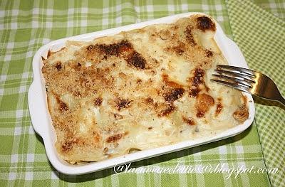 Lasagne con radicchio e salsiccia
