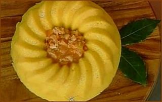 Anello di polenta con ragù di baccalà