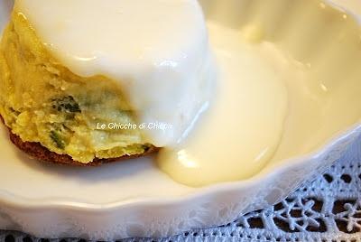 Sformatino di zucchine con fonduta di taleggio