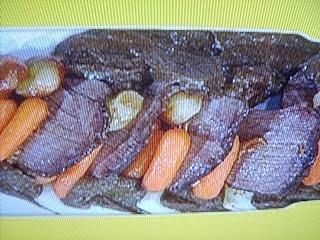 Brasato di manzo con verdure glassate