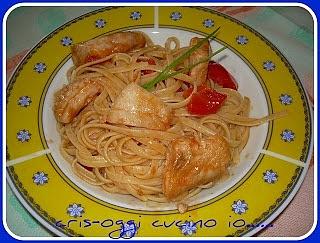 Bavette al sugo di persico