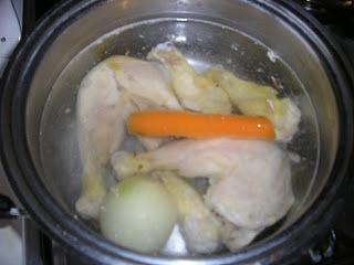 Ciulama con pollo e verdure