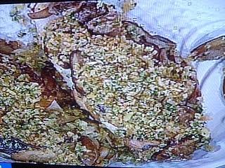 Filetti di dentice gratinati con funghi e vino bianco