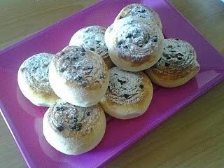 Panini dolci con gocce di cioccolato