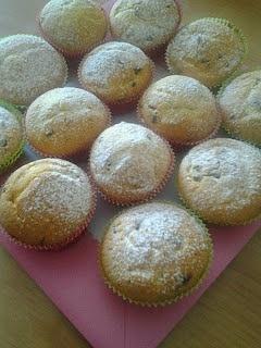 Muffins con gocce di cioccolato