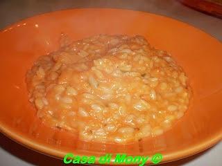 Risotto con zucca e formaggio