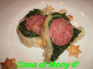 Cotechino in crosta con spinaci e pasta sfoglia