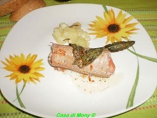 Involtini di bistecca con prosciutto, sottilette e salvia