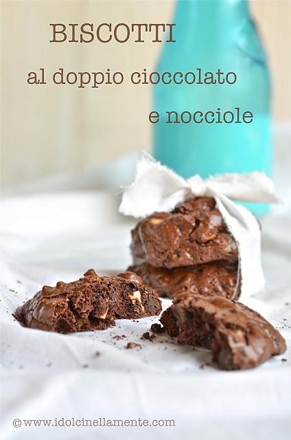 Biscotti al doppio cioccolato e nocciole veloci, gluten-free