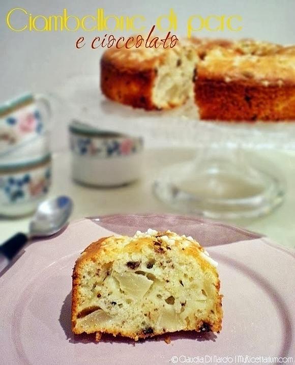 Ciambellone alle pere e cioccolato