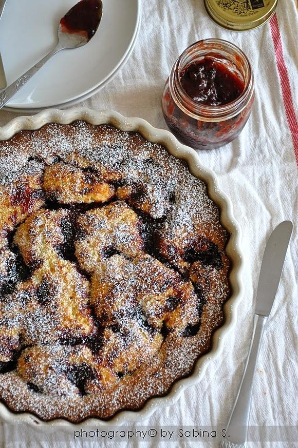 Crostata morbida con marmellata di prugne