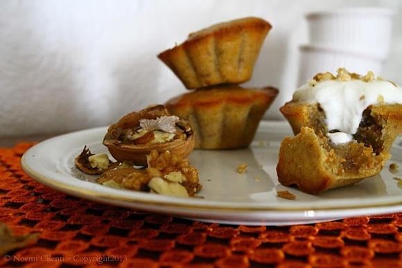 Muffin alla zucca e noci al profumo di limone