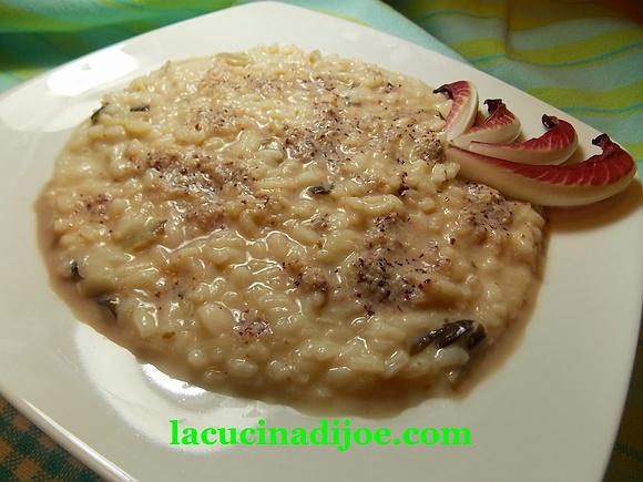 Risotto al radicchio tardivo e taleggio d'alpeggio