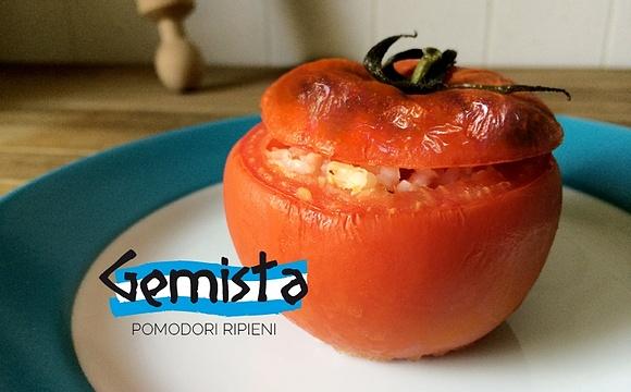 Gemista di pomodori ripieni alla greca