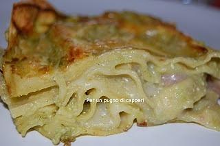 Lasagna con salsiccia e broccoli