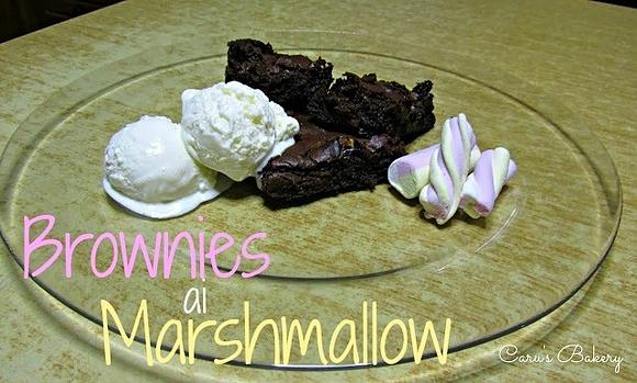 Brownies con marshmallow