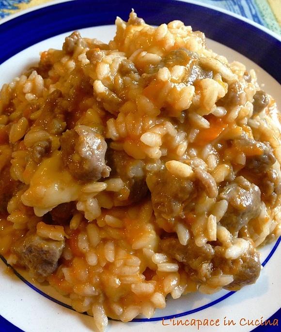 Risotto zucca e salsiccia