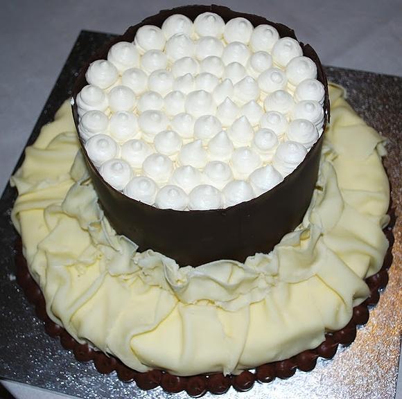 Torta bavarese a due piani