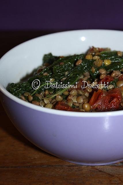 Zuppa di lenticchie e cime di rapa