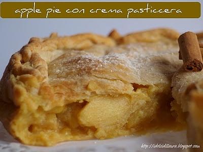 Apple pie con crema pasticcera e cannella