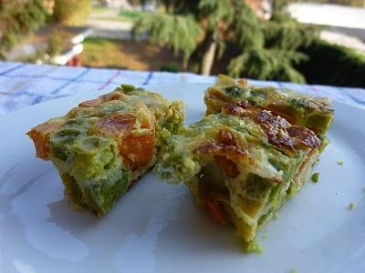 Frittata con uova e verdure al forno