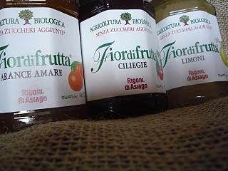 Scacchiera di marmellata biologica fiordifrutta rigoni d asiago