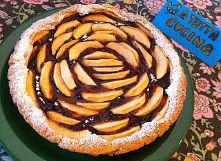 Crostata di mele al cioccolato