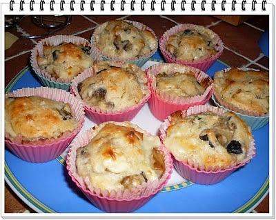 Muffin salati di melanzane e fontina