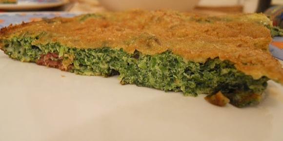 Frittata di spinaci al forno