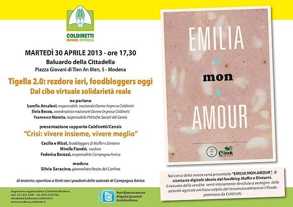 Il mercoledì social: tigella 2.0 resdore ieri foodblogger oggi.